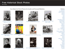 Tablet Screenshot of historicalstockphotos.com
